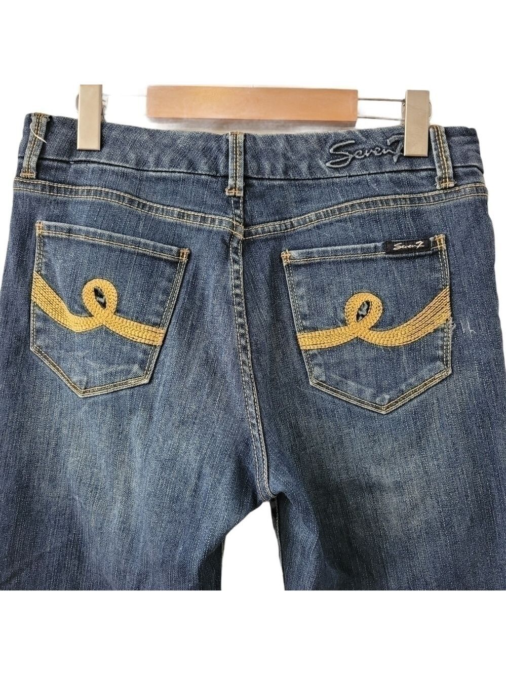 Seven7 Denim Bootcut Boyfriend Jeans Size 8 - Picture 7 of 14